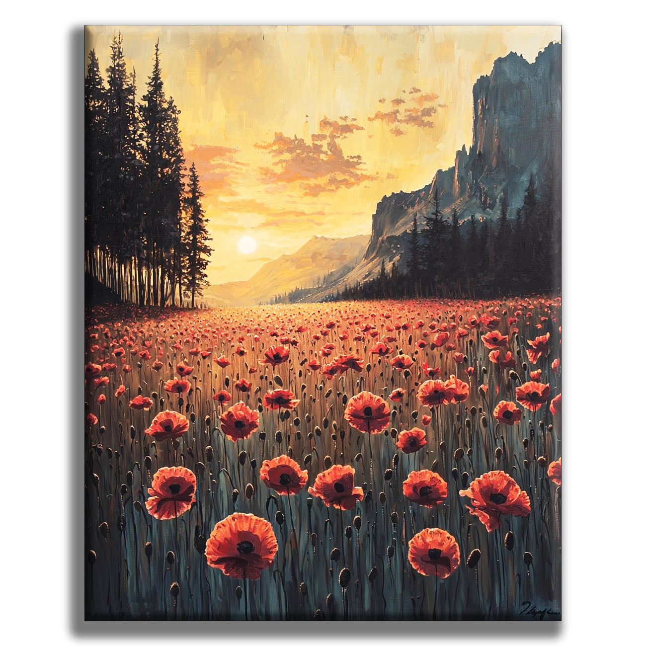 Flammenblume- Malen nach Zahlen