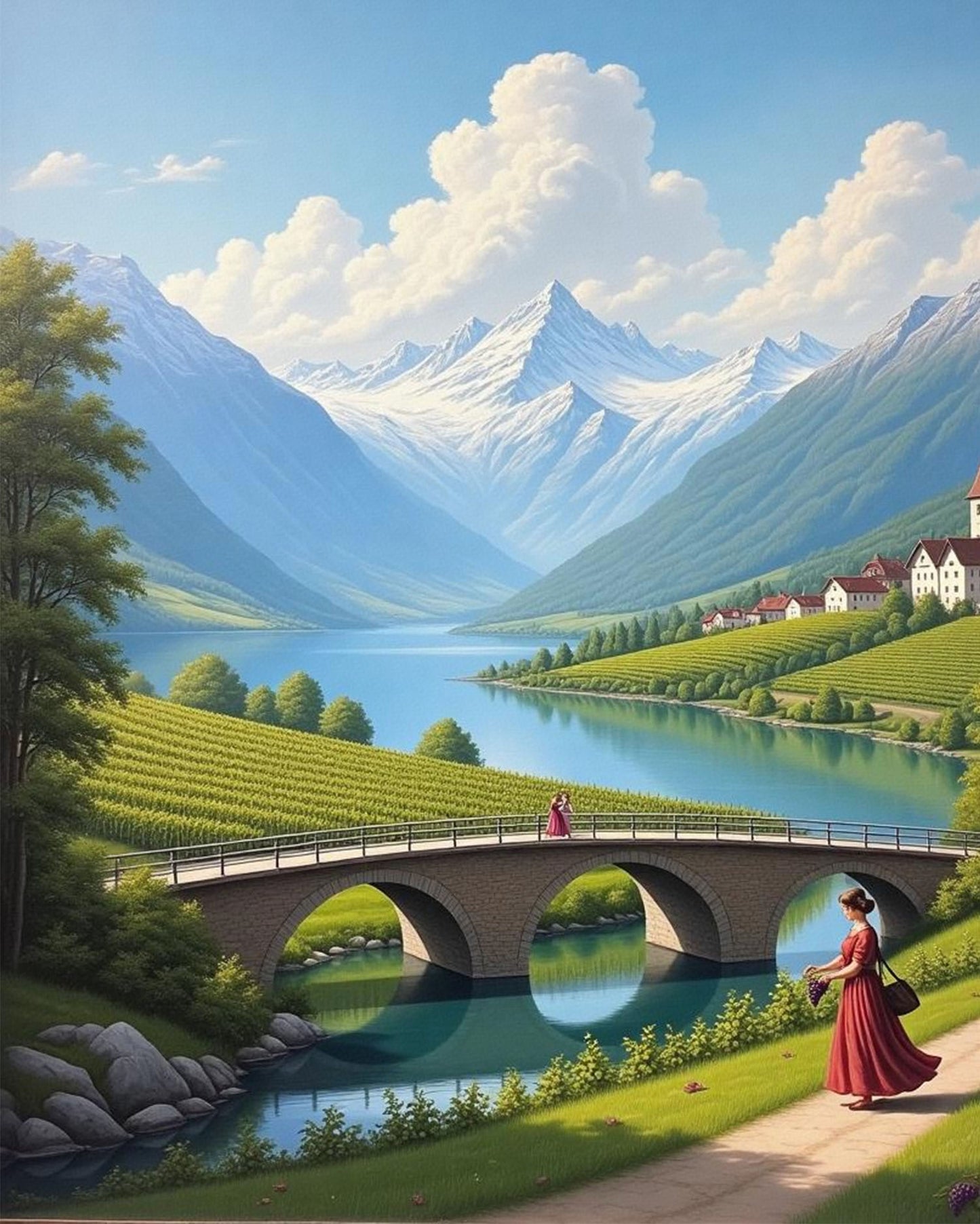 Alles Gute zum Muttertag - Malen nach Zahlen