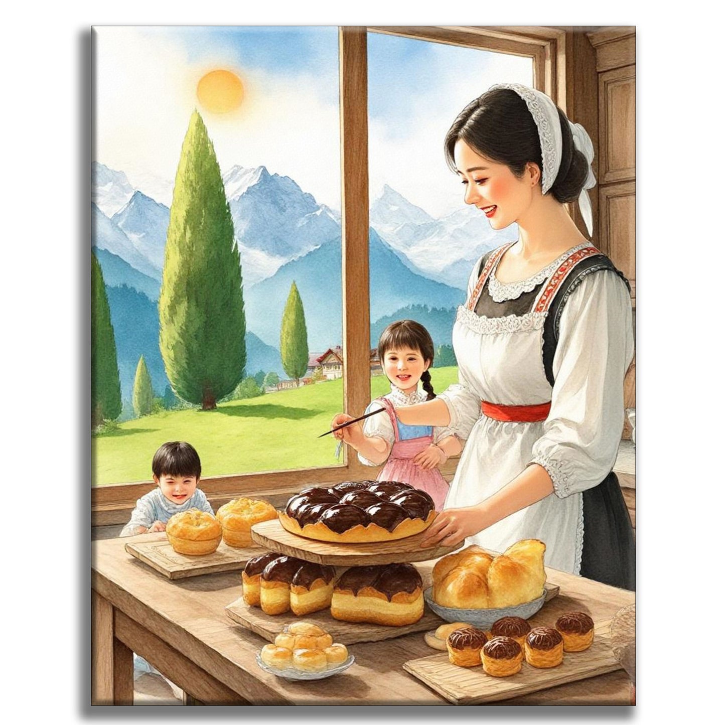 Alles Gute zum Muttertag - Malen nach Zahlen