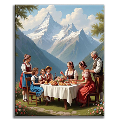 Alles Gute zum Muttertag - Malen nach Zahlen