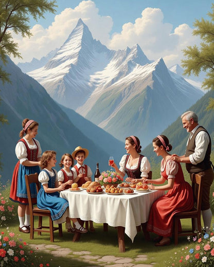 Alles Gute zum Muttertag - Malen nach Zahlen