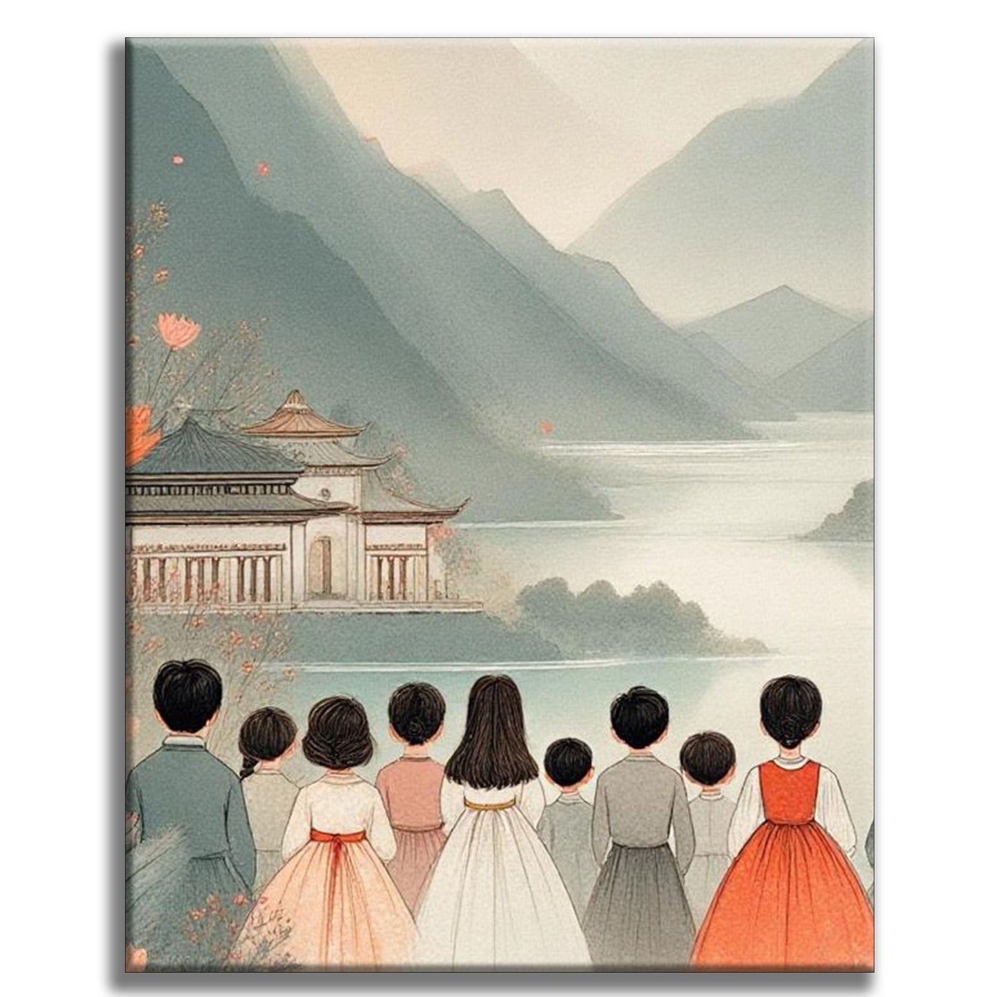 Alles Gute zum Muttertag - Malen nach Zahlen