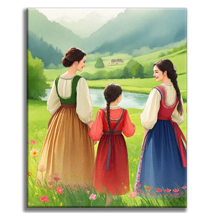Alles Gute zum Muttertag - Malen nach Zahlen