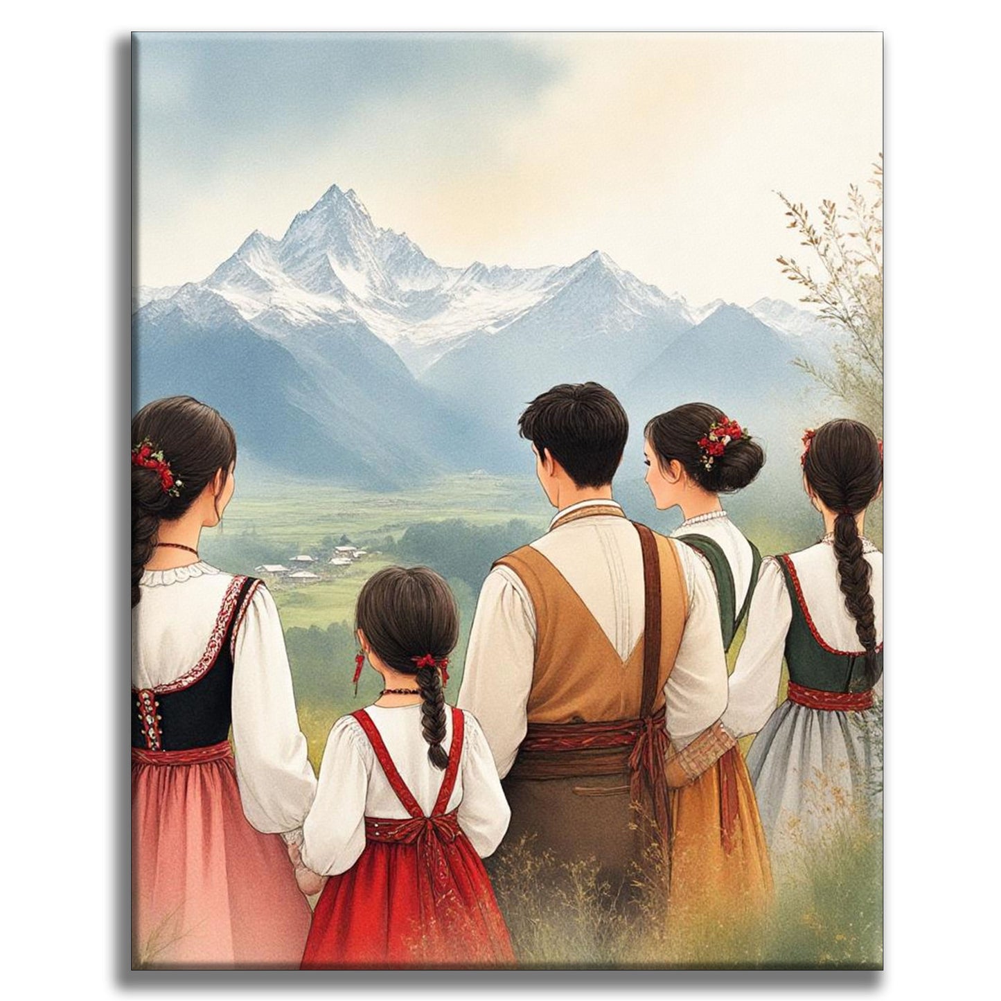 Alles Gute zum Muttertag - Malen nach Zahlen