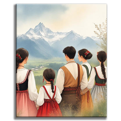 Alles Gute zum Muttertag - Malen nach Zahlen