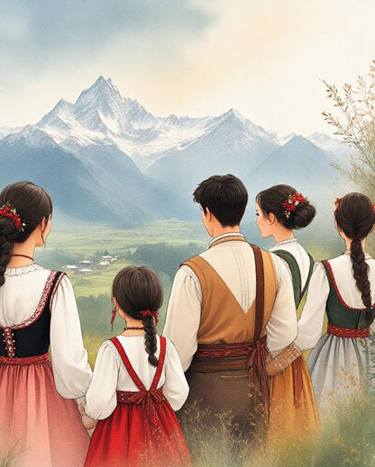 Alles Gute zum Muttertag - Malen nach Zahlen