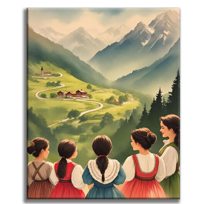 Alles Gute zum Muttertag - Malen nach Zahlen