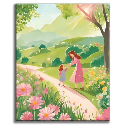 Alles Gute zum Muttertag - Malen nach Zahlen