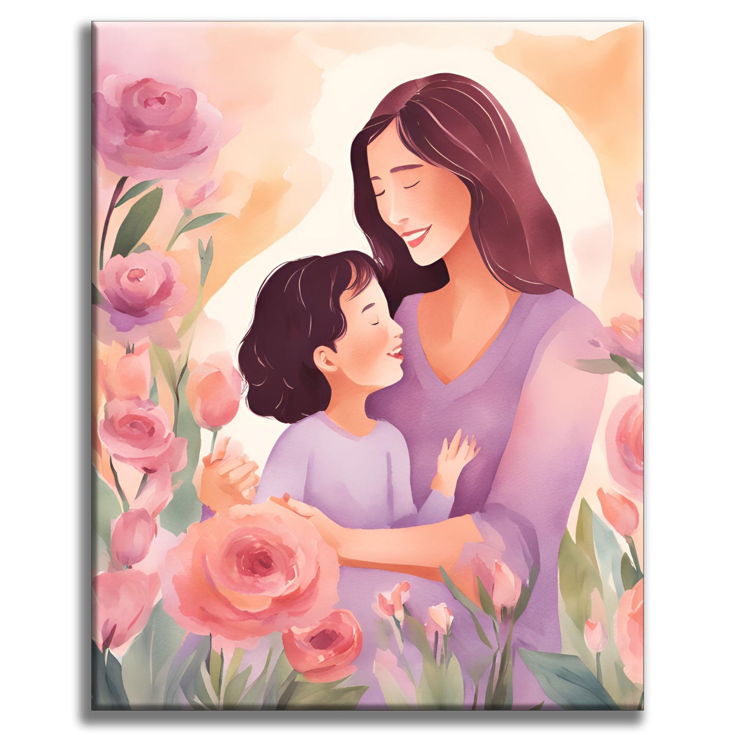 Alles Gute zum Muttertag - Malen nach Zahlen