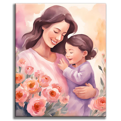 Alles Gute zum Muttertag - Malen nach Zahlen