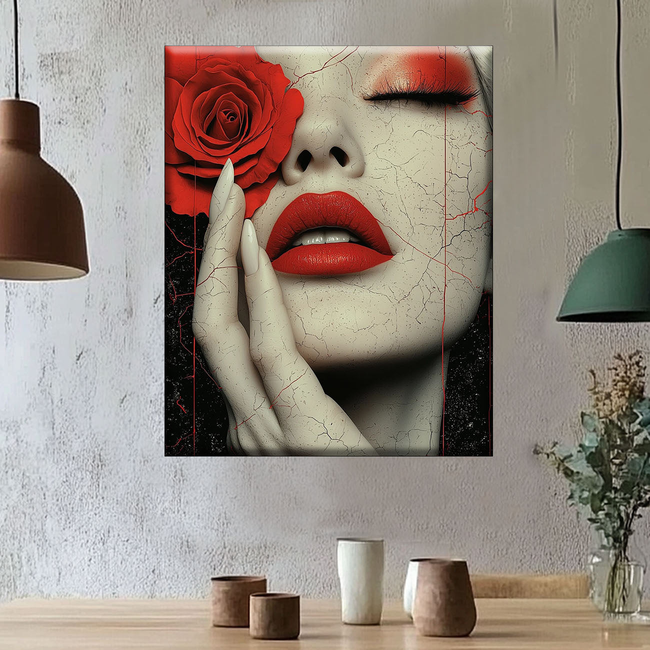 Rosenblick - Malen nach Zahlen