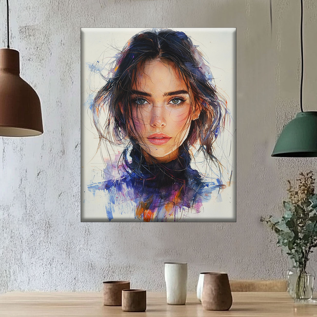 Verträumte Augen - Malen nach Zahlen